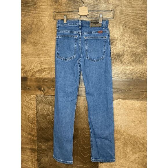 Wrangler Boys Straight‎ Fit Denim Jeans Slim 12 Adjustable Waist - Picture 2 of 6